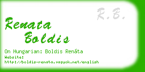 renata boldis business card