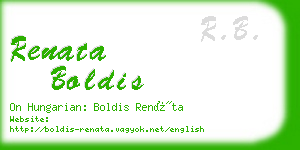 renata boldis business card